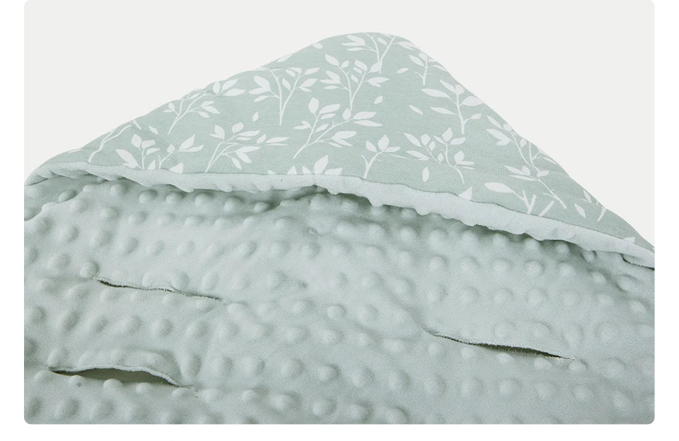 Newborn Baby Blanket With Hooded Windproof Go Outside Warm Portable Swaddle Wrap In Basket Baby Car Safety Seats For 0-3 Months