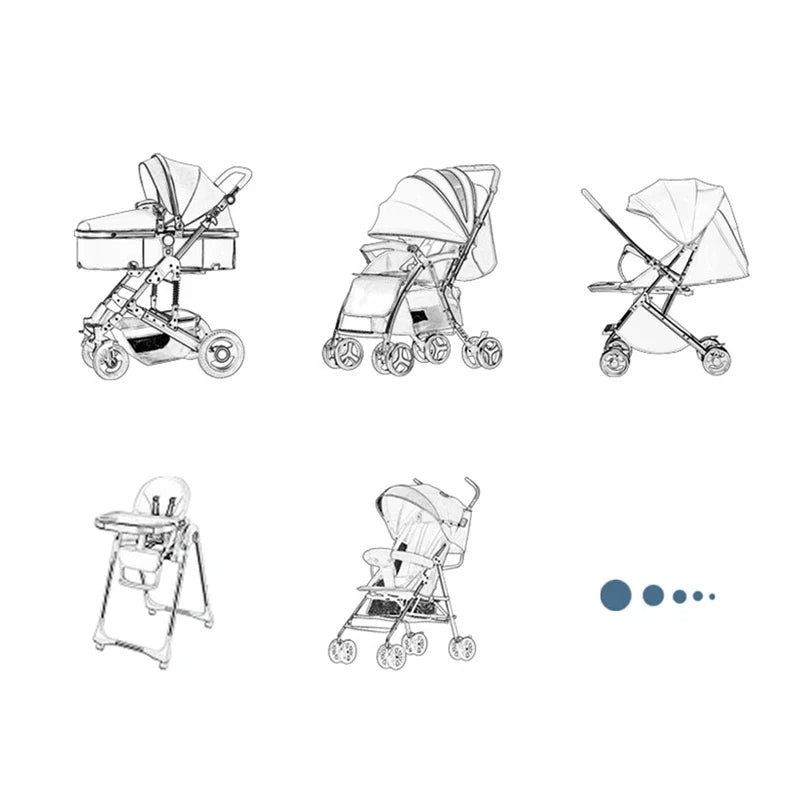 New Universal Stroller Rain Cover Baby Car Weather Wind Sun Shield Transparent Breathable Trolley Umbrella Raincoat Accessories